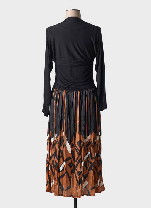 Robe longue noir PAUL BRIAL femme