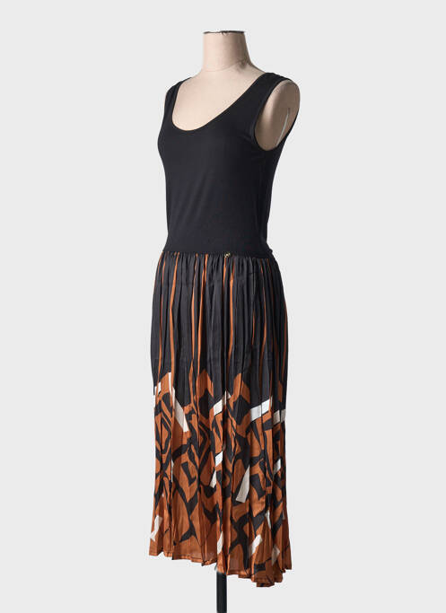 Robe longue noir PAUL BRIAL femme