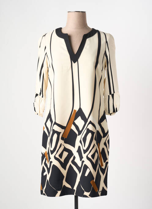 Robe mi-longue beige PAUL BRIAL pour femme