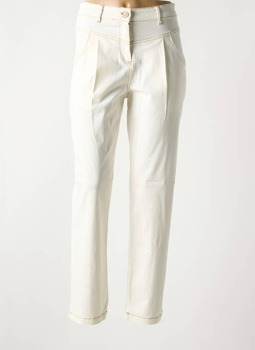 Pantalon slim blanc PAUL BRIAL pour femme