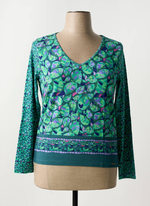 T-shirt vert PAUL BRIAL pour femme