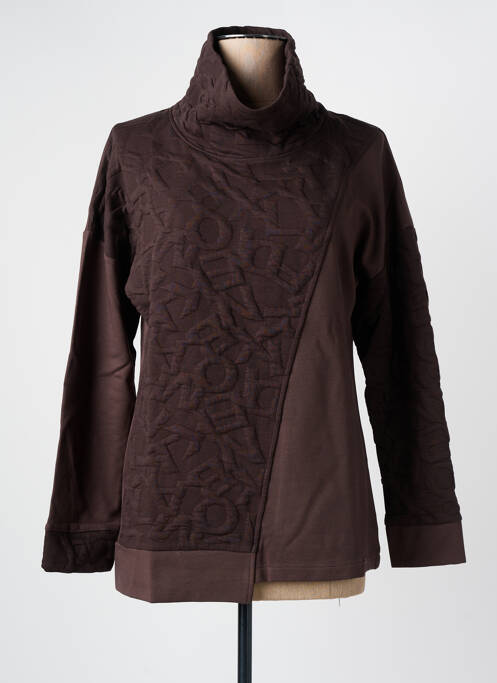 Sweat-shirt marron MALOKA pour femme