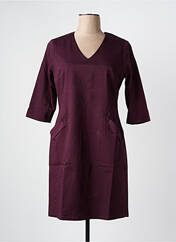 Robe courte violet PAUL BRIAL pour femme seconde vue