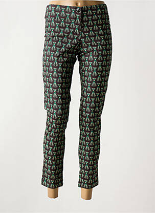 Pantalon slim vert PAUL BRIAL pour femme