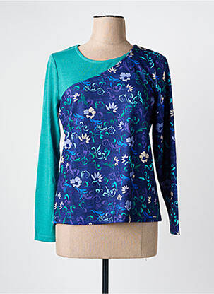 Pull bleu PAUL BRIAL pour femme