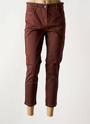Pantalon 7/8 marron PAUL BRIAL pour femme