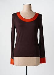 T-shirt marron PAUL BRIAL pour femme seconde vue