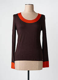 T-shirt marron PAUL BRIAL femme