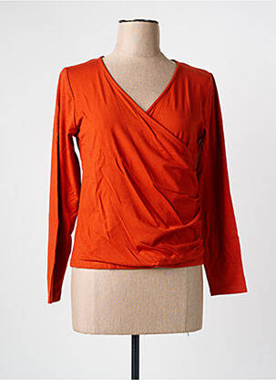 Top orange PAUL BRIAL pour femme
