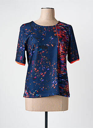 T-shirt bleu PAUL BRIAL femme