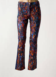 Pantalon droit bleu PAUL BRIAL femme