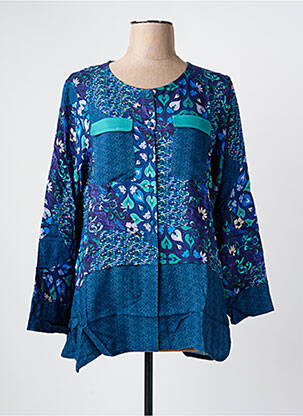 Tunique manches longues bleu PAUL BRIAL pour femme