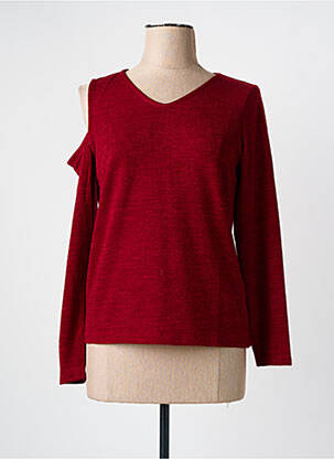 Pull rouge PAUL BRIAL pour femme