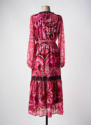 Robe longue rose MALOKA femme