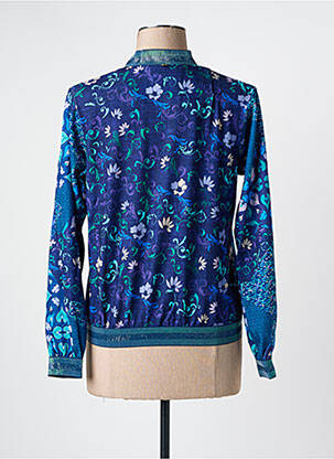 Gilet manches longues bleu PAUL BRIAL femme