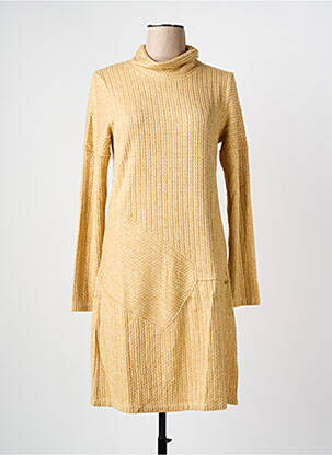 Robe courte jaune PAUL BRIAL femme