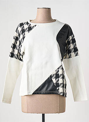 Pull blanc MALOKA pour femme