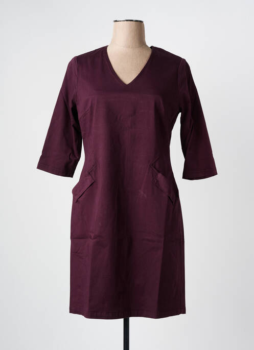 Robe courte violet PAUL BRIAL pour femme