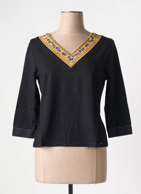 T-shirt noir PAUL BRIAL pour femme