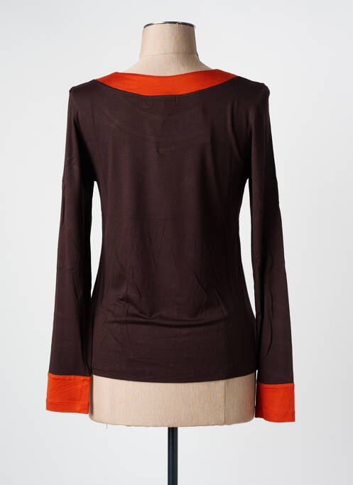 T-shirt marron PAUL BRIAL femme