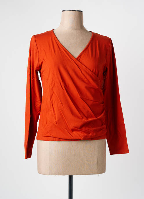 Top orange PAUL BRIAL pour femme
