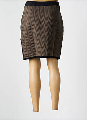Jupe courte marron MALOKA femme