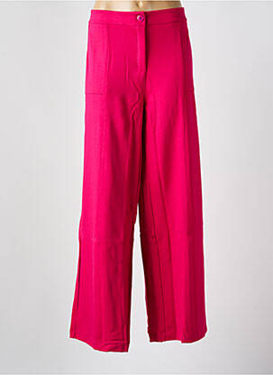 Pantalon droit rose MALOKA pour femme
