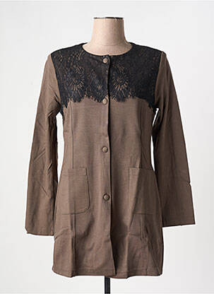 Veste casual marron MALOKA pour femme