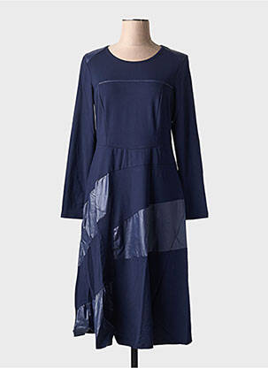 Robe mi-longue bleu MALOKA femme