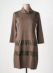Robe courte marron MALOKA pour femme seconde vue
