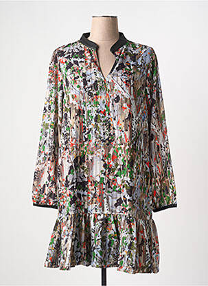 Robe courte gris MALOKA pour femme