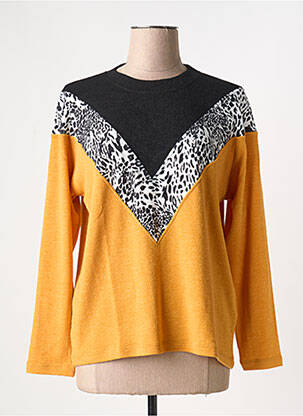 Pull orange MALOKA pour femme