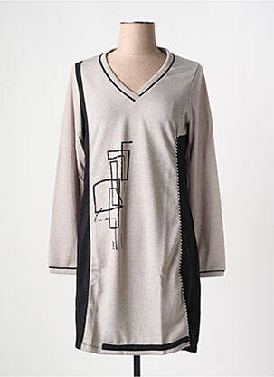 Robe courte beige MALOKA pour femme