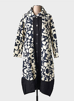 Manteau long blanc G!OZE pour femme