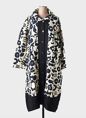 Manteau long noir G!OZE femme