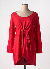Tunique manches longues rouge G!OZE pour femme seconde vue
