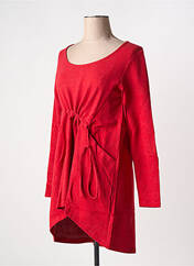 Tunique manches longues rouge G!OZE pour femme seconde vue
