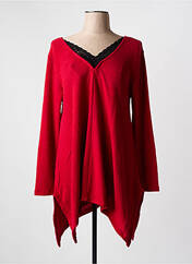Tunique manches longues rouge G!OZE pour femme seconde vue