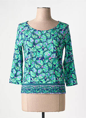 Pull vert PAUL BRIAL pour femme