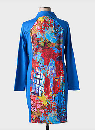 Robe mi-longue bleu MALOKA femme