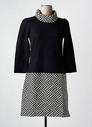 Robe mi-longue noir MALOKA femme
