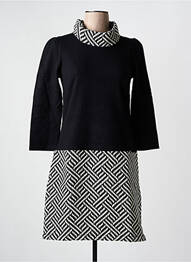 Robe mi-longue noir MALOKA femme