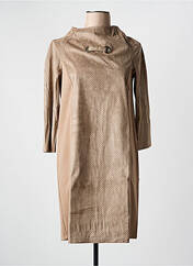 Robe courte marron MALOKA pour femme seconde vue