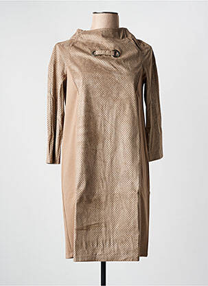 Robe courte marron MALOKA pour femme