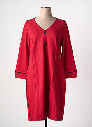Robe mi-longue rouge MALOKA pour femme