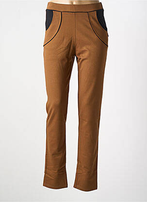 Pantalon slim marron MALOKA femme
