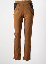 Pantalon slim marron MALOKA femme