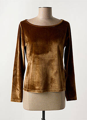 Pull marron PAUL BRIAL pour femme