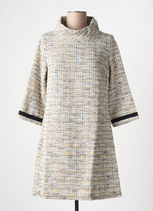 Robe courte beige MALOKA pour femme