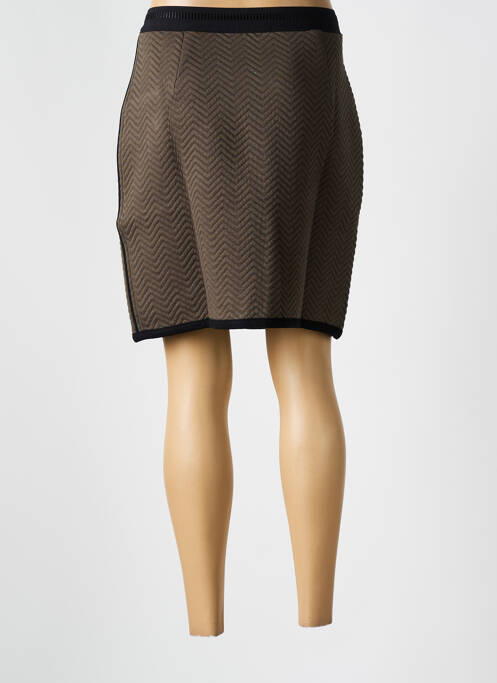 Jupe courte marron MALOKA femme